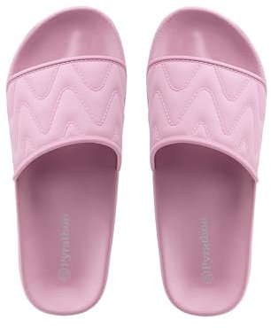 Pyrathon Claquette Femme Legere Sandales Reglables Plage Piscine Claquettes,rose,39EU