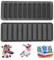 2 pièces Moule barre de céréales, Moule a financier silicone, Moule barre chocolat 10 Cavités, Moules rectangulaires en silicone en forme de doigt pour croquette, Moule en silicone longues bandes