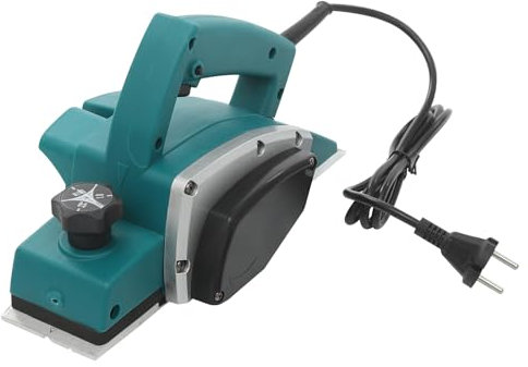 Raboteuse électrique professionnelle 600 W 220 V pour le travail du bois, 16500 tr/min, profondeur de coupe 0-2 mm, largeur de rabot 82 mm, rabot électrique pour rabotage de panneaux de bois, bois