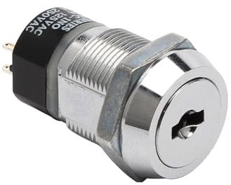 Interrupteur à clé électrique for porte et volet roulant JK2801, 19 mm, 12 V, 1 pièce
