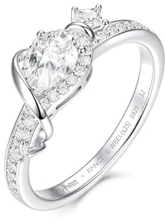 FANCIME x Harry Potter Kollaboration - Felix Felicis Ring, Sterling Silber Schmuck geschenke für Damen Mädchen Sie
