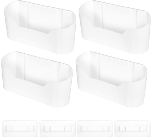 4 Stück Küchen Organizer Schrank Organizer Küche, Selbstklebendes Küchenschranktür Aufbewahrungsboxen, für Kleine Gegenstände Küchengadgets Aufbewahrung Wand Kühlschrank Badezimmer Organizers