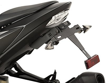 Puig Kennzeichenhalter 9422N für Suzuki GSX-S750 17'-18', Suzuki GSX-S1000 15'-18', Suzuki GSX-S1000F 15'-18', Suzuki, Schwarz