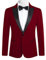 Allthemen Mens Suits Blazer Slim Fit Velvet One Button Suit Tuxedo Jacket, L, Red