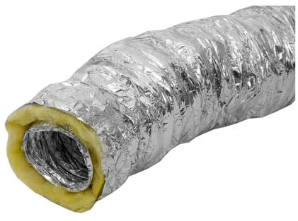 VONLIS Aluflexrohr Thermoflex isoliert Flexschlauch Aluflexrohr Lüftungsschlauch Rohr Ø 160 mm