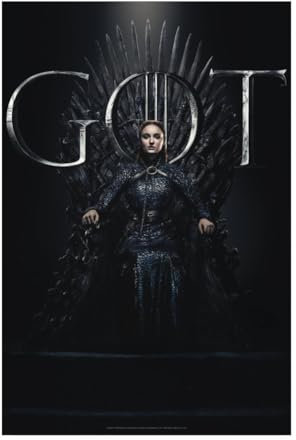Spreadshirt Game Of Thrones Sansa Stark GOT Poster 20x30 cm, One size, Weiß