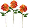 Flair Flower Kunstblume Dahlie Seidenblumen Floristik Einzelblume Stielblume Einzelzweig einzelner Stiel Dekoblume Blumendeko Herbstzweig Herbstliche Blumen Herbstblume, Orange, 62x18x10 cm, 021116OR