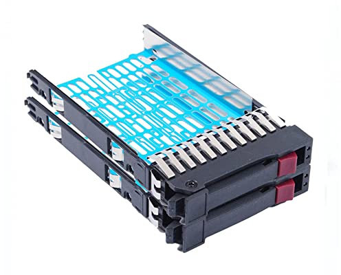 Lot of 2, BOWONG 2.5 SAS SATA Hot-Swap 378343-002 378343-001 Hard Disk Drive Caddy Tray For HP ProLiant DL360/DL380 DL385/DL585 G3/G5/G6/G7 Server