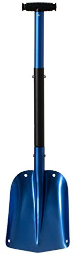 Leichte, ausziehbare Aluminium-Teleskop-Schneeschaufel, kompakt, Blau, 1 Stück