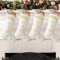 DecroXmas Personalisierte Weihnachtsstrümpfe mit Namen, Weihnachtsstrümpfe Custom Name 1 Pack White Plüsch Gold Pailletten Schneeflocke Stickstrümpfe Bulk Candy Bag für Kamin