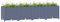 puraday Jardinière de Jardin 160x40x38 cm Gris Foncé Polypropylène Lit de Plantation Offre Suffisamment d’Espace Pot de Terrasse Balcon pour Plantes Légumes Herbes Aromates Fleurs
