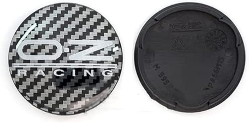 PREWIZ 4 Stück Nabendeckel für OZ M595 62mm, Radnaben-Mittelabdeckungen Nabenkappen Felgendeckel Radnabenkappen, Wheel Caps Ersatz für Autozubehör Verwendet