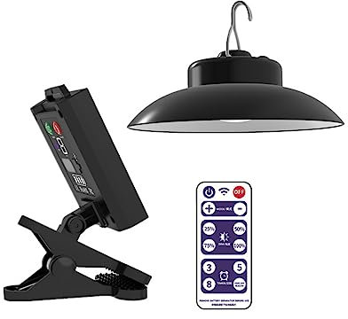 Lampe solaire maxant pour parasol de terrasse, lampe solaire avec télécommande et clip, étanche IP66, pour décoration de jardin, jardin, piscine et plage