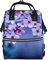 OUSIKA Wickeltasche mit Kirschblüten-Aufdruck, multifunktional, groß, Reise-Tagesrucksack, Wickeltasche für Mama und Vater, Rosa, Schwarz, Einheitsgröße, Tagesrucksäcke