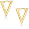 ALEXCRAFT 14K Creolen Gold Klein Dreieckige Goldene Ohrringe Damen Huggie Triangel Earrings Vergoldet Ohrringe Geschenk für Frauen Freundin Mama Mädchen