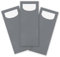itenga 24x Bestecktasche aus Papier mit kleiner weißer Serviette Besteckserviette Pochette (taubengrau)