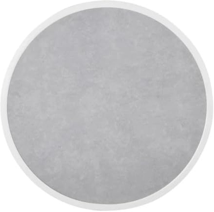 Bolero Fibreglass Round Table Top Grey Stone Effect, 580mm | Weatherproof surface resists heat and physical wear, pre-drilled for simple self-assembly on compatible bases.