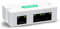 LINOVISION Mini estensore POE a 2 porte, estende l'alimentazione via Ethernet fino a 300 m con cavo Cat5/6, splitter POE a 2 dispositivi POE