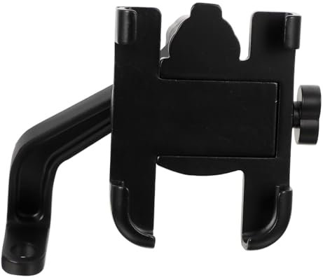 CHILDWEET 1stk Motorradhalterung Entlüften Luft Bank Auto Handyhalter Autohalterung Für Schlüsselband Inhaber Leistung Griff Armaturenbrett Handy, Mobiltelefon Kabel Black Aluminiumlegierung