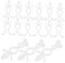OSALADI 100pcs Pin Type Cord Anchor Power Strip Outdoor Cable Trunking Cable Fixing Clip Fastener Trellis Clips Wall Conduit Cable Holder Wall Wire Clips Clamp Nylon Transparent