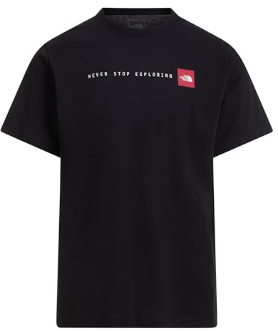 THE NORTH FACE - Never Stop Exploring normal geschnittenes T-Shirt mit Grafik für Herren - TNF Black, XS