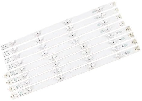 RCBCPLGLNK Tira de LED de 8 Piezas (4 A, 4 B) de 825 mm, 8 LED compatibles for LG INNOTEK DRT 3.0 de 42 Tipo A/B 42LB5610 42LB5510 42LY320C 42GB6310 Tira de luz de TV