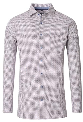 CASAMODA Businesshemd Langarm Print Comfort Fit