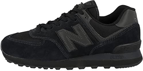 New Balance NB 574, Sneakers Uomo, Nero Triple Black Ete, 44 EU