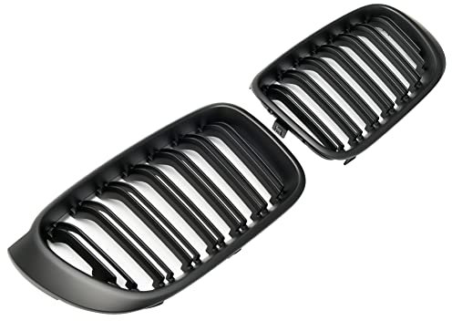 GCP PASST FÜR X3 X4 F25 F26 SPORT KÜHLERGRILL DOPPELSTEG GRILL MATT SCHWARZ