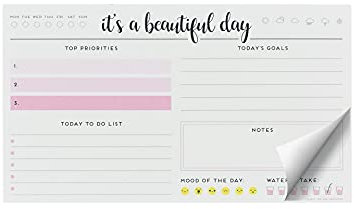 Legami Paper Thoughts Blocco Note con 70 Fogli Staccabili, Rosa (Beautiful Day), 19 x 11 cm