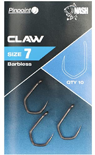 Nash Claw Barbless Größe 7 T6177 Haken Schonhaken Hook Hooks Karpfenhaken