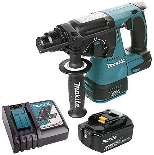 Makita DHR242 18V LXT Brushless SDS Plus Rotary Hammer Drill with 1 x 6.0Ah Battery & Charger