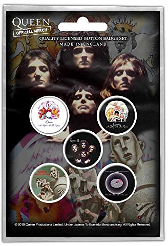 Queen Bouton broche Early Albums Lot de 5 Multicolore