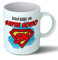Planetacase - Taza Super Novio Personalizada - Regalo Original para Novios - Taza Desayuno Café 330 mL - Apta Microondas y Lavavajillas - Cerámica, Taza Novio