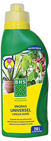 BHS EUN1 Engrais Universel 1L L’azote Présent Sous Trois Formes Assure Une Croissance