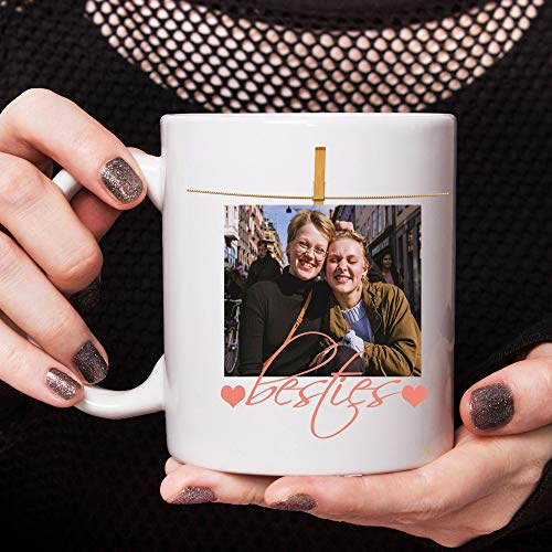 Customized Photo Printed Mug for Best friend, Mug for friend, Coffee Mug, Photo Customized coffee Mug, Customizable Coffee Mug, Mug for her, Mug for Him, Birthday Gift Mug,