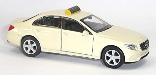 Welly Modellauto kompatibel mit Mercedes Benz E-Klasse Taxi Elfenbein ca. 1:34 / 12cm