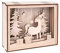 Rayher Holzbaus. 3D-Motivrahmen Einhorn, FSC Mix Credit, natur, 15,5x12,5cm, Tiefe 3,8cm, 12teilig, zum Basteln und Bemalen, 46600505, 16