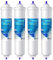 ICEPURE Filtro de agua para refrigerador Compatible Con Samsung DA29-10105J, DA29-10105J HAFEX/EXP, DA99-02131B, WSF-100, EF9603, HAIER LG Refrigerador de línea, 4 piezas,