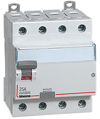 Bticino G744F25 Serie IT Btdin Interruttore Differenziale, 300V, 25A, 4 Poli