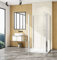 Aica Sanitär Duschkabine Eckdusche Eckeinstieg 90x90x90cm U-FORM Duschabtrennung U-Kabine Glas Dusche 6mm Glas H.205cm