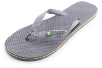 R-ISLAND Infradito da uomo, infradito, logo brasile, adulto, ottimo per casa, spiaggia, piscina.