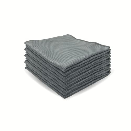Sallder®️ Glas Brillant Mikrofasertücher 40x40 cm 300 GSM - Set aus 3 Stück für Haus & Auto - Ideal als Geschirrtücher Fensterputztücher Küchentücher für eine gründliche Reinigung