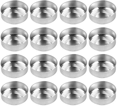 Tea Light Candle Hold: 100Pcs Silver Aluminum Tea Light Tins for Candle Making, Empty Tealight Cases for Diy Crafts and Home DéCor, Seamless Round Edges Weddings and Events (3.8×1.4cm)