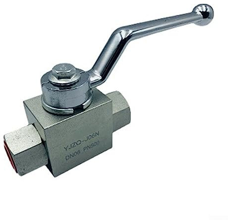 RANRAO Hydraulischer 2-Wege-Hochdruck-Kugelhahn mit Innengewinde – M16*1,5 bis M27*2 – 500 Bar MWP, M16X1,5-DN8