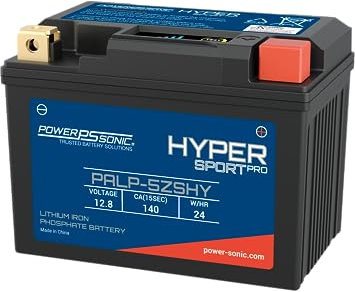 Powersonic Hypersport Lithium Motorcycle/ATV,/Jet Ski Battery. Same size as YTZ/ETZ/NTZ/GTZ5S-BS