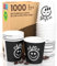 Lot de 1000 verres à café en papier 65 ml DownUpCUP écologiques biodégradables jetables petites boissons chaudes
