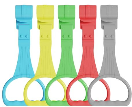 JSKWIKE 5 Pcs Ringe für Kinderbetten Baby Hand Ringe Griff Abnehmbarer Handringe für Baby Kleinkind für Beinübung Aufstehen Übung in Kinderbetten Reisebetten
