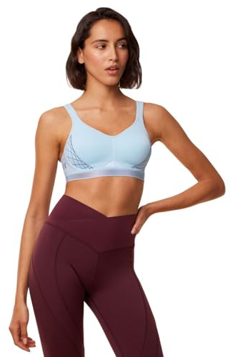 Triumph Womens Triaction Cardio Flow P Ex Bra, Sky Blue, 34B UK
