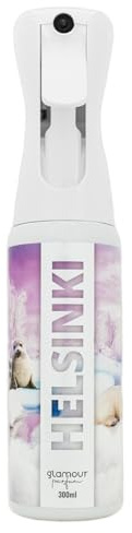 GLAMOUR PARFUM - Ambientador de Hogar Helsinki - 300 ml - Pulverizador con Aroma Cítrico Afrutado - Ambientador Textil en Spray - para Pulverizar en la Cama o en Cortinas - Reutilizable